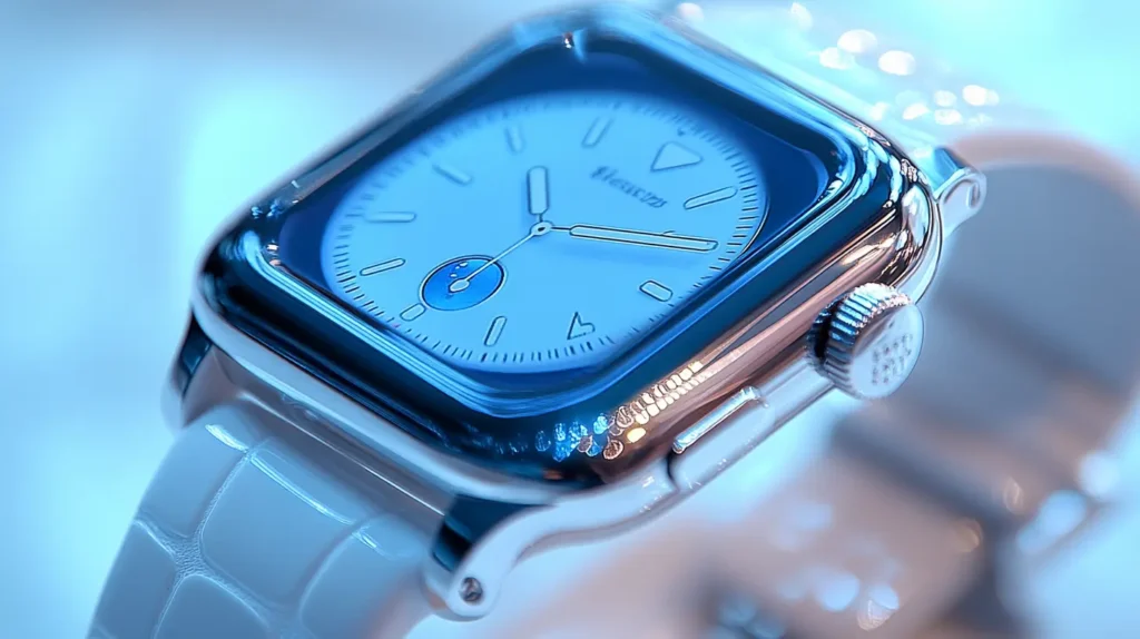 An image of a smart watch. Smart watches, wearables and IoT gadgets are a pivotal part of the Internet of Things environment, made possible through esim technology.